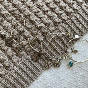 Silver Alex and Ani Bracelets